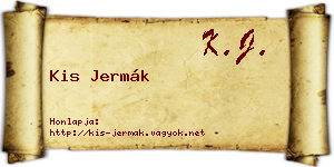 Kis Jermák névjegykártya